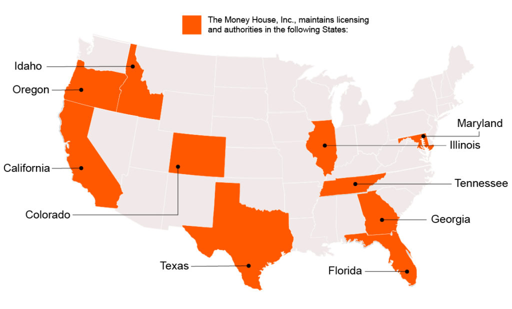 Moneyhouse Licensing Map